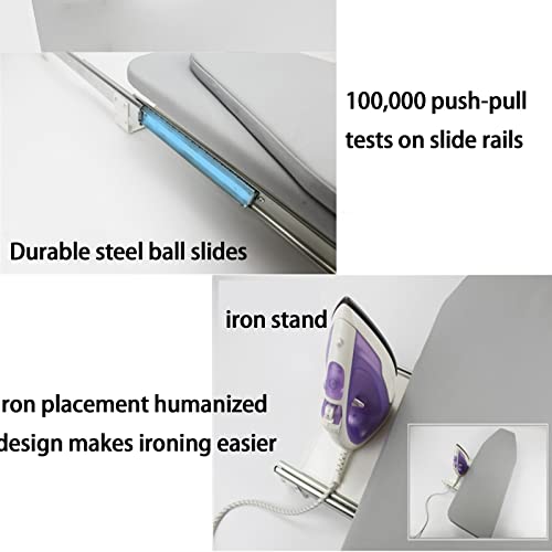Table à repasser pliable de couleur blanc cassé mini format pour dressing - 8