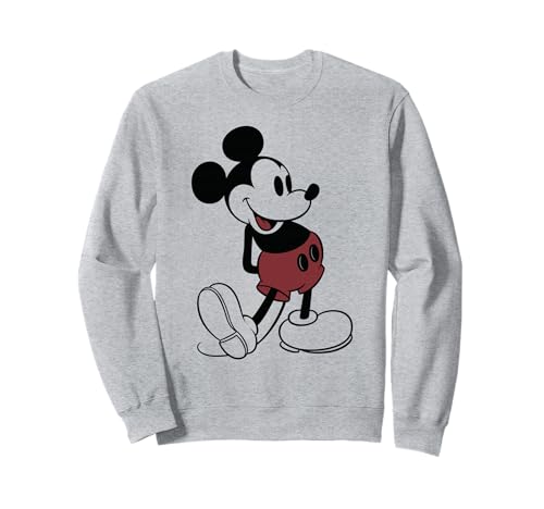 ディズニー ミッキーマウス クラシック 立ちポーズアウトライン トレーナー