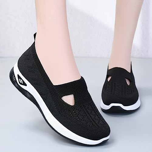 Tênis Ortopédicos para Mulheres | Sapatos leves sem cadarço | caminhada ao ar livre feminino, sapato