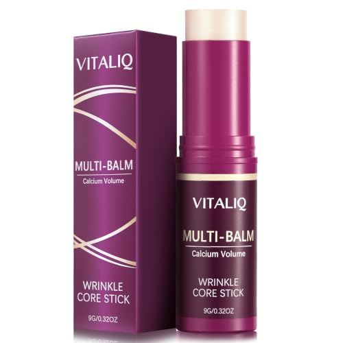 VITALIQ Anti Wrinkle Calcium Balm Hydrating Face Moisturizer for Eyes Neck Non-Greasy 0.32 oz