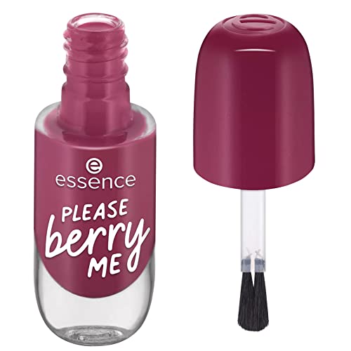 Image of Essence gel nail colour 20 PLEASE berry ME, gel nail polish, high-shine finish, long-lasting colour, 8 ml