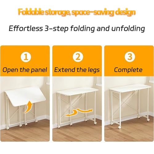 Petits espaces : table pliante sur roulettes pour libérer votre salon - 8