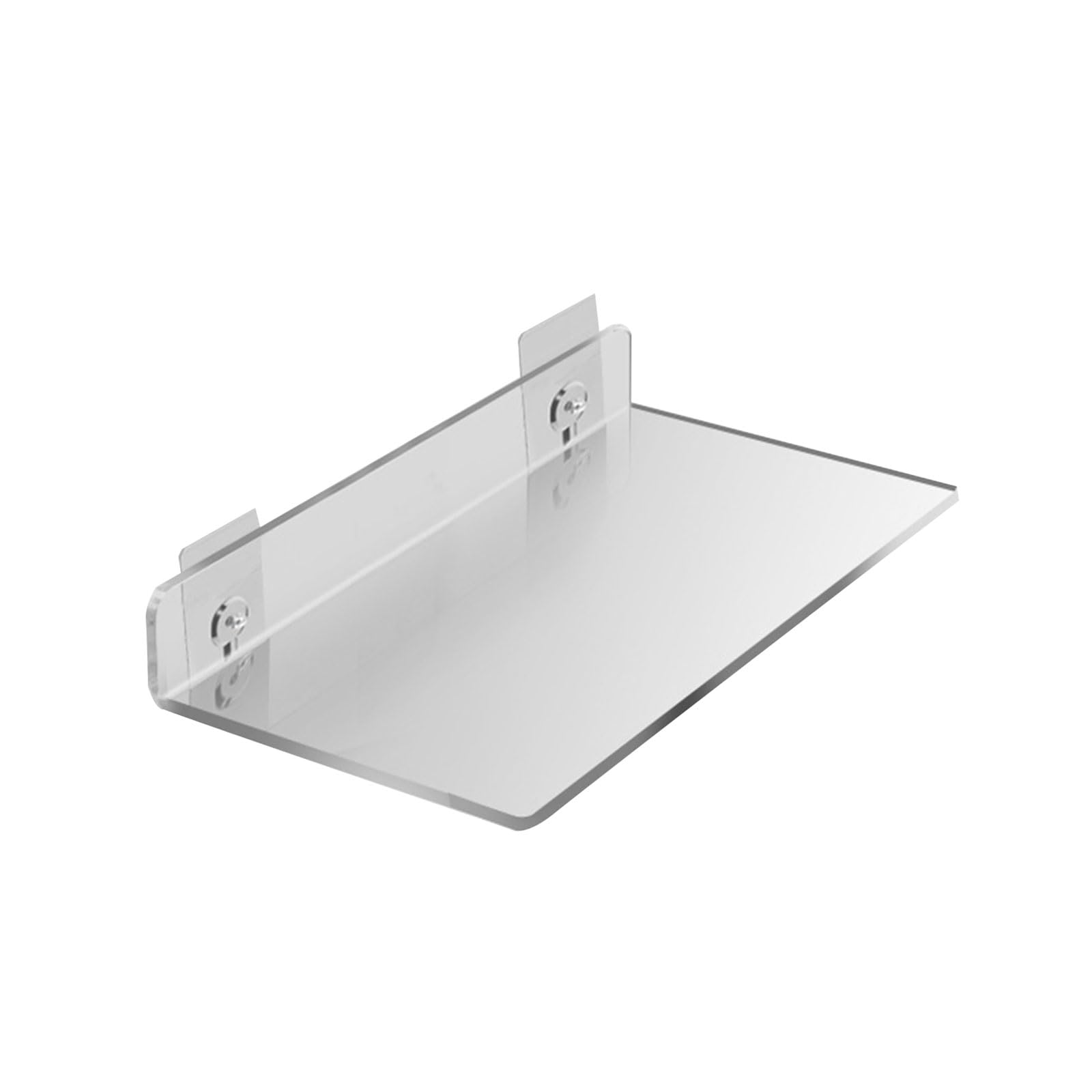 Xinsheinelry Storage Rack Wall Mounted Organizer Clear Floating Display Shelf No Punching Organization for Bathroom Kitchen Bathroom Shelf