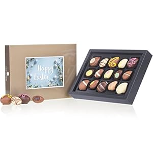 CHOCOLISSIMO – 15 Klassieke Fijne Chocolaatjes Met een Verscheidenheid Aan Vullingen, Paaschocolade, Paascadeau voor Volwassenen, Vrouwen, Mannen, Luxe Praliné Mix, Cadeau-Idee, Paaschocolade