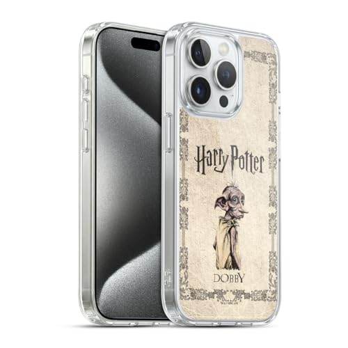 Head Case Designs sous Licence Officielle Harry Potter Dobby House Elf Creature Chamber of Secrets II Coque en Gel Doux Compatible avec Apple iPhone 15 Pro