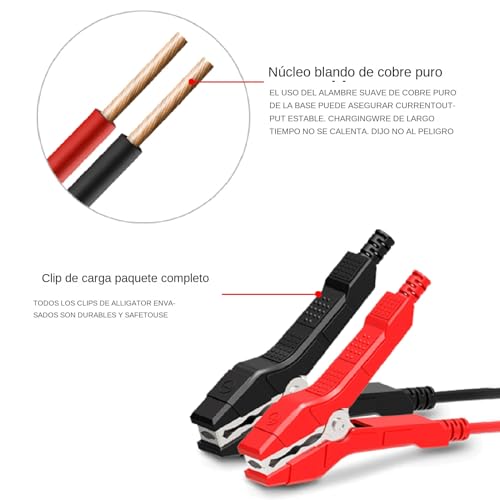 Arrancador De Batería Portátil para Coche - Arrancador de Batería para Coche | Equipo Potente 12V para Emergencias En Carretera Garaje Moto Camión - imagen 6