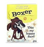 Wags and Whiskers Personable Funny WagsWhickers Greeting Card - Boxer,