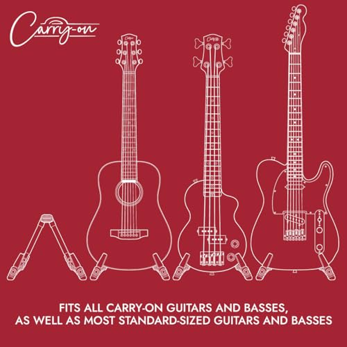 Carry-on Folding Guitar Stand, Portable and Lightweight, Suitable for Mini and full size Electric Guitars Acoustic Guitars - Image 2