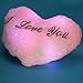Design 100% perfetto cuscino a forma di cuore luminoso LED cuscino 7 colori che cambia luce, rosa, Cina