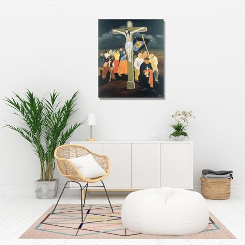 Célèbre impression sur toile Ivan Generalic chef-d'œuvre primitivisme cadre