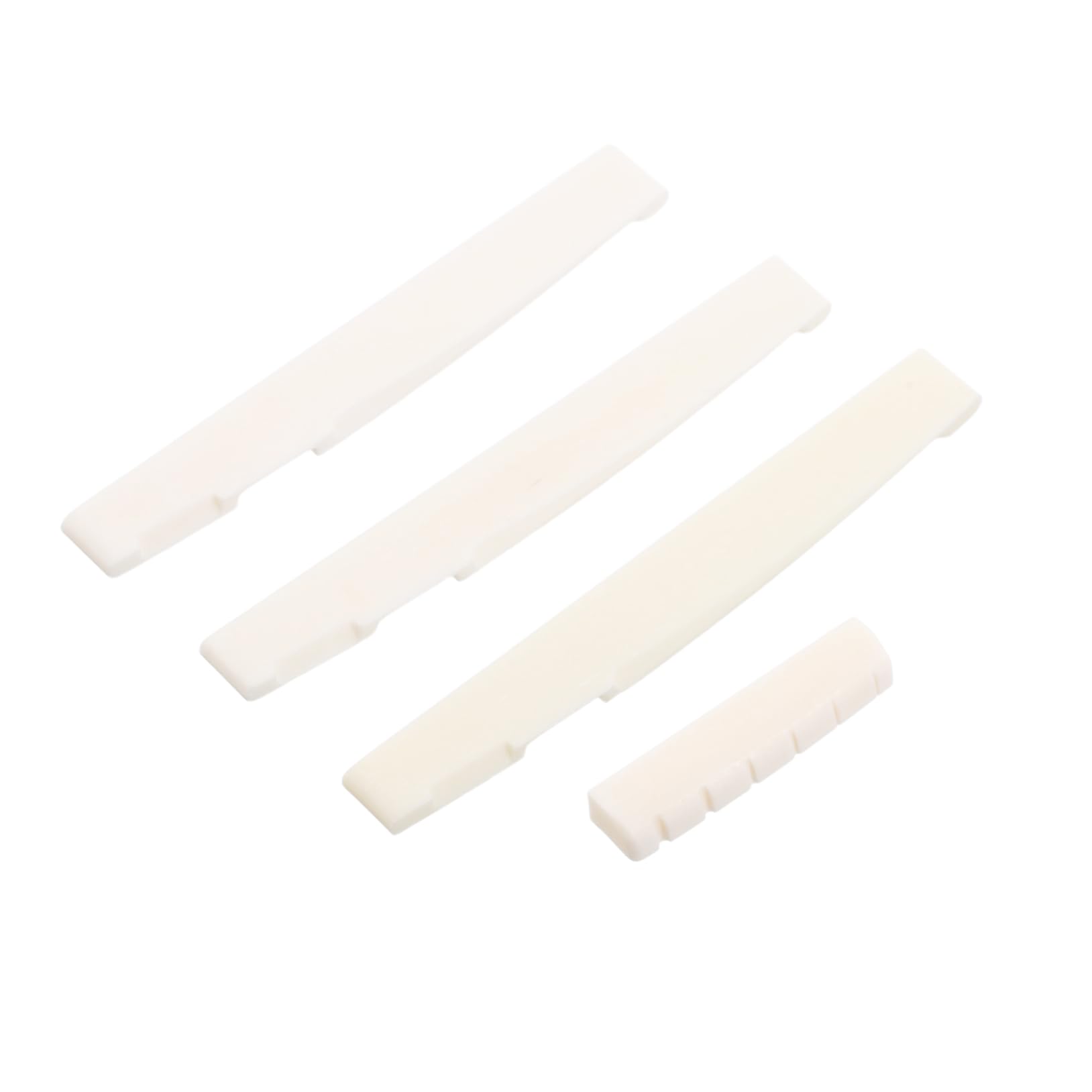 KONTONTY 1Set Ox Bone Guitar Bridge Saddle and Nut for Acoustic Folk Guitar String Instrument Parts for Enhanced Sound and Improved Playability Nut