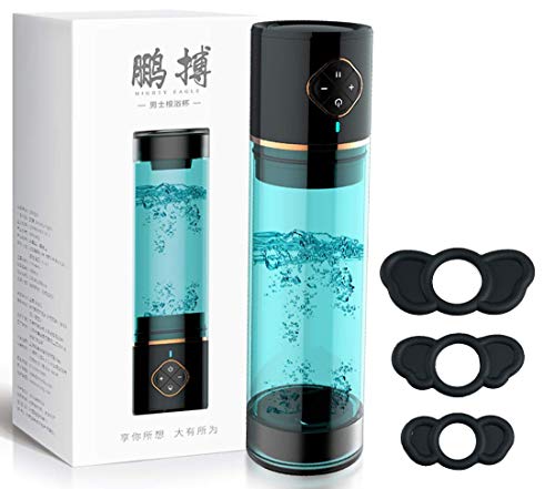 Premium Automatic USB-Charging Hydro Pennis Enlargement Pump with Rings, Newest Pro-Extender Electric Handheld