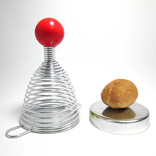 schiaccianoci, Noce Cracker Acciaio Inox Spirale Primavera Metallo schiaccianoci Noce Professionale Attrezzi Aperte - immagine 4