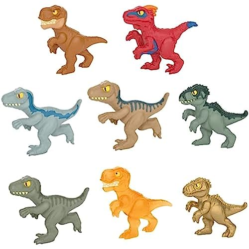Goo JIT ZU Jurassic Minis mini dinosaure extensible jouet enfant pack de 8