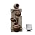 Teamson Home 28 in. Cascading Bowls and Stacked Stones LED Outdoor Water Fountain for Outdoor Living Spaces to Create a Calming Oasis in Gardens and Landscaping, on Patios, Balconies, Lawns, Brown