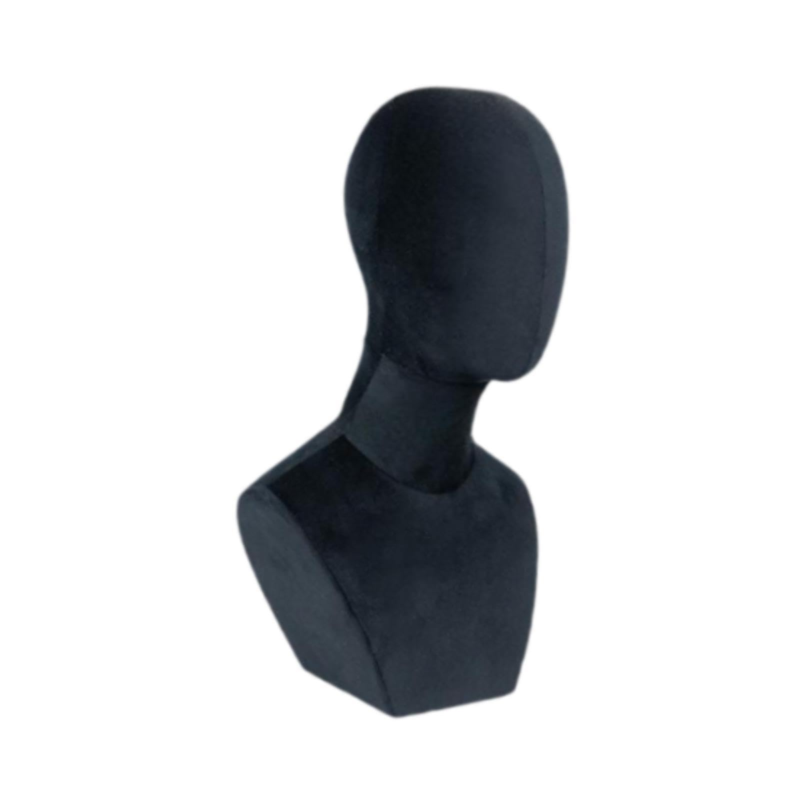 SECRET DESIRE Wig Display Model Head Necklace Display Stand Mannequin Head for Hat Wig Cap Black|Makeup Box For Storage|Make Up, Cosmetic, Skincare Organiser For Women|-image-16
