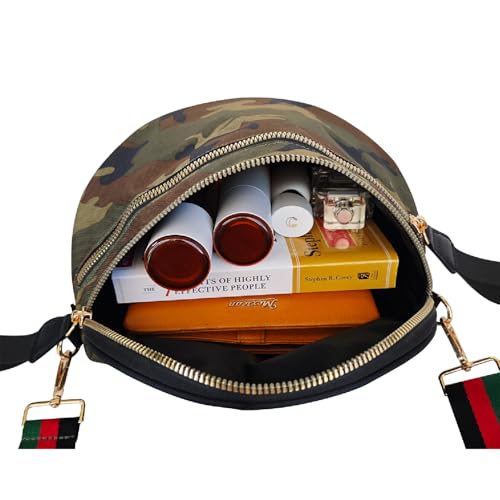 Image of Dyalsa Small Crossbody Bags for Women Canvas /PU Mini Crossbody Purse, Shoulder Bag Traveling Workout