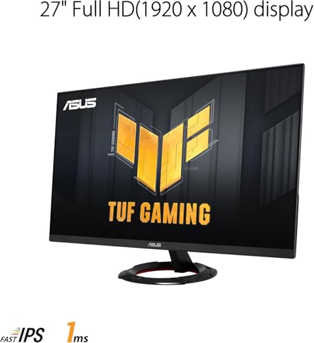 TUF Gaming VG279Q3R Monitor 27", Full HD IPS (1920x1080), 1 ms (GTG), 180Hz, Tecnologia Extreme Low Motion Blur, FreeSync, 100% sRGB, Nero - Monitor - Immagine 1