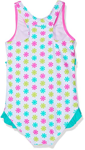 Playshoes UV-Schutz Badeanzug Mädchen Schwimmanzug Badebekleidung, Die Maus Blumen, 110/116