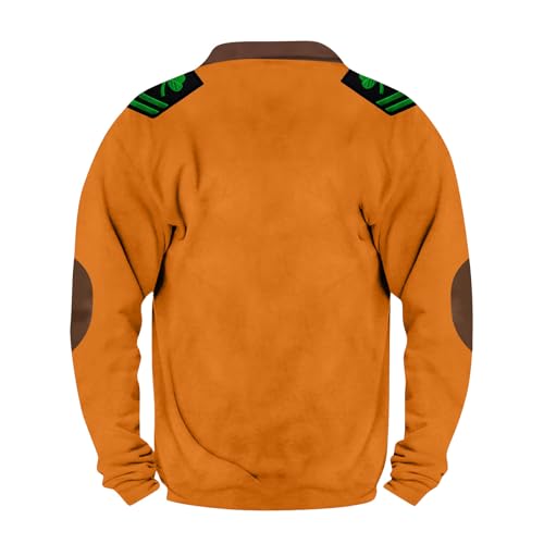 Fashion St Patricks Day Sweatshirts For Mens Vintage Print Long Sleeve Causal V-Neck Zip Up Fashion Irish Pullover Shirts2