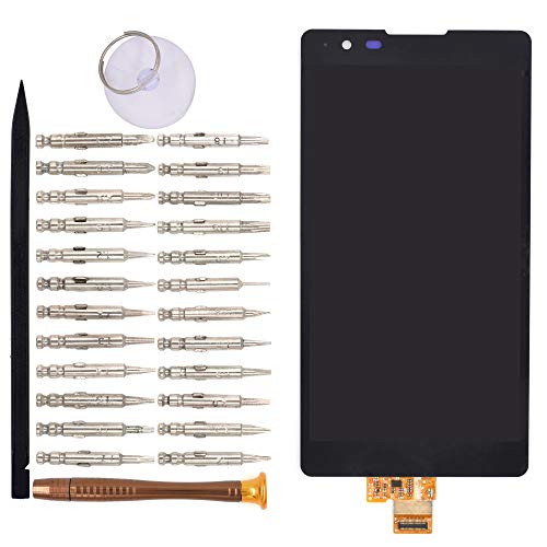 Image of LCD Screen Display with Digitizer Touch Panel Without Bezel Frame for LG X Power K220 K220DS LS755 US610 K450(Black)