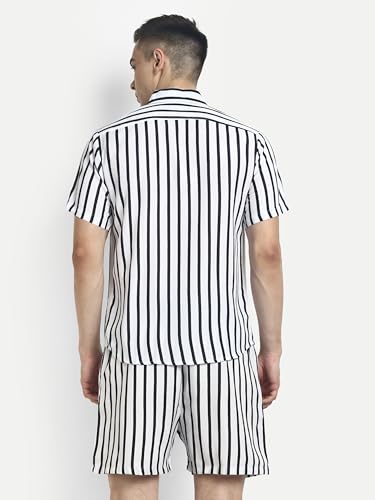 Image of LERIYA FASHION Co Ord Set for Men | Trendy Night Dress for Boys | T-Shirt and Shorts Combo for Lounge | Stylish Summer and Travel Wear | Men's Matching Two-Piece for Vacation