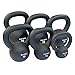 Body-Solid Matte Black Powder Coat Kettlebell Set (KBR20) with Kettle Grip Handle, Perfect Kettlebells for Weight Training and Core Workout Exercise Equipment, 20 lbs.