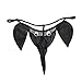 YEMYIQZ Men Thong Elephant Funny G-String Exotic Underwear T-Back Mesh Christmas Joke Gag Prank Gifts Valentines Day for Him Black