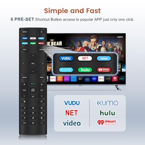 Image of Universal VIZIO-Smart-TV-Remote Control, Replacement XRT140 VIZIO Remote for VIZIO Smart TV