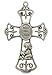 McVan 6" Pewter Bless This Child Girl with Puppy Baby Wall Cross