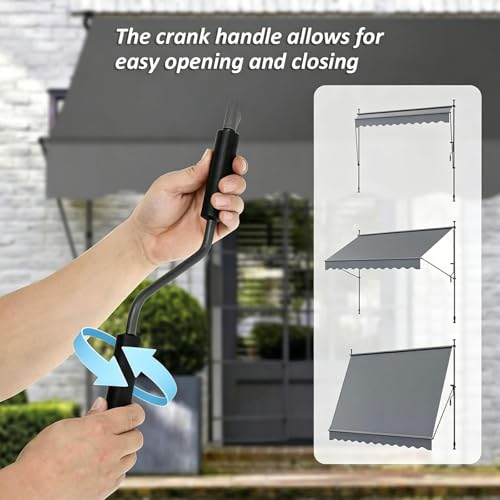 Toldo retráctil para patio ajustable para crear sombra en tu cenador exterior 6