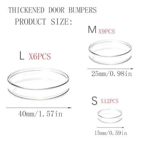EBUKTUK 6pcs Fridge Door Bumpers, Cabinet Door Bumpers for Reducing Noise by EBUKTUK - Used condition - Image 5