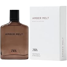 Zara Amber Melt Eau de Toilette for Men, Aromatic Amber Fougere Fragrance with Lavender, Cinnamon and Soft Amber Notes, Modern Long-Lasting Cologne Spray, 100ml 3.4 fl. oz.