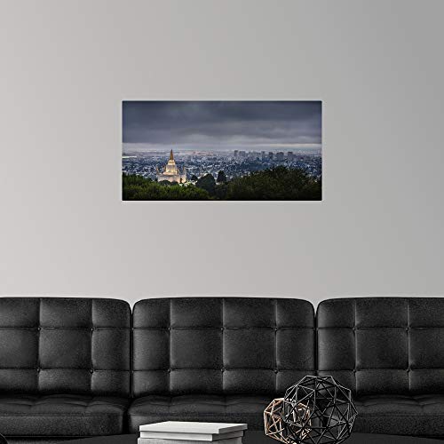 Greatbigcanvas Oakland California Temple, Blue Clouds, Fine Art Unframed Print, California Home Decor Artwork, #TOP3