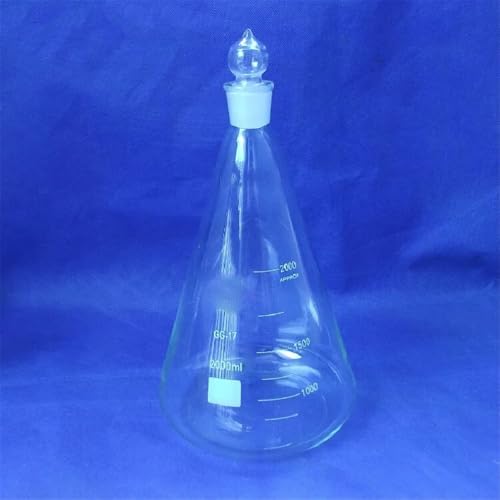 Flacon conique en verre de 2000 ml Erlenmeyer évite projections et fuites - 3