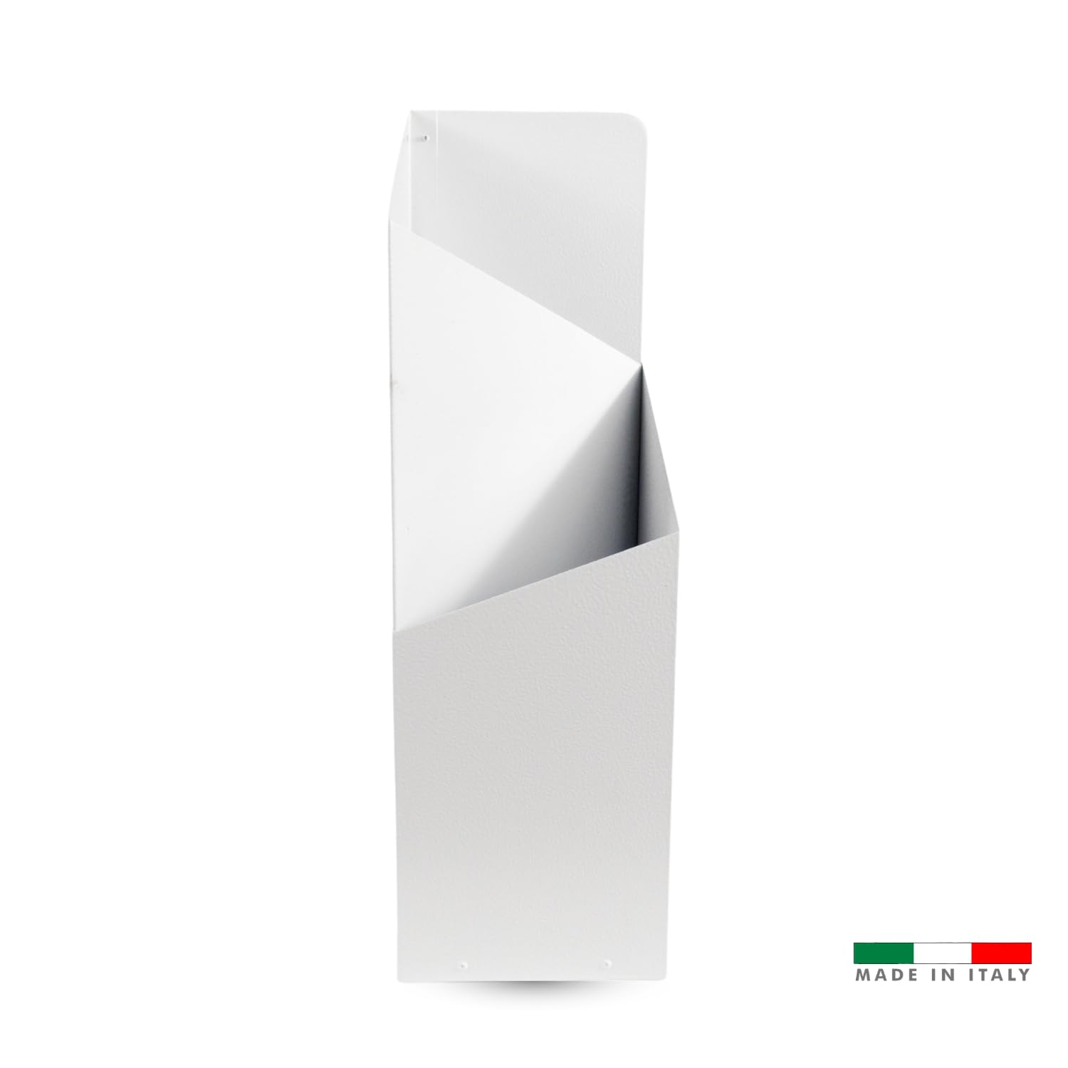 MOHOME Portaombrelli da Interno Metallo Bianco Resistente Made in Italy Premium Quality Porta Ombrelli da Ingresso Robusto 23,5 x 18,5 x 60 cm Design Moderno Casa Ufficio