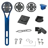 Bike Computer Mount - Out Front Cycling Computer Mount for Road Bikes Integrated Handlebar, Garmin Bike Mount Compatible with GPS Bike Computer,Wahoo,Bryton,Cateye,GoPro Full Range and Flashlight C