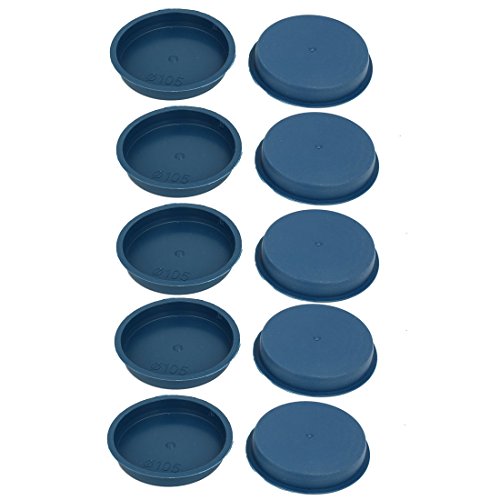 Aexit 105mm Flange Luer Fittings Mounted Tapered Hole Stoppers Waterproof Caps Luer Cap Fittings Blue 10pcs