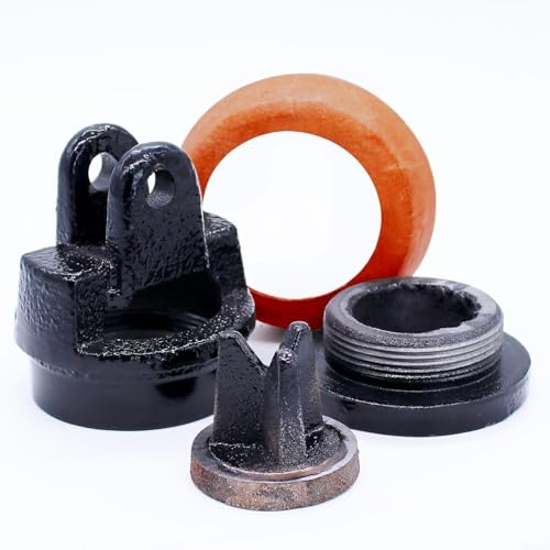 babominimer Pistón de repuesto para mano tipo 75, con sello de cuero, hierro fundido para bombas de jardín y fuente, compatible con mano n.º 2, 90 mm, negro/marrón (A)