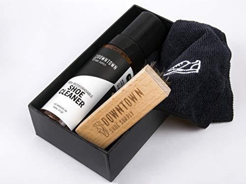 Sneaker Cleaning Kit - Foaming Top 5.1oz All-In-One Natural Cleaning Solution - Works on Suede, White Shoes, Golf Shoes, Canvas, Rubber and soles