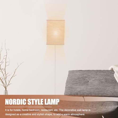 Lámpara de pared elegante estilo nórdico de papel marrón COLLBATH decoración exclusiva 4