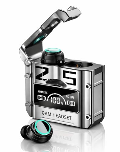 Image of Grenade Gaming in Earbuds with Grenade Design. 20 Hours Playtime, Bluetooth 5.3 + ENC, 13Mm HD BASS Drivers, IPX6 Sweat-Proof,Built-in Mic for Android & iOS