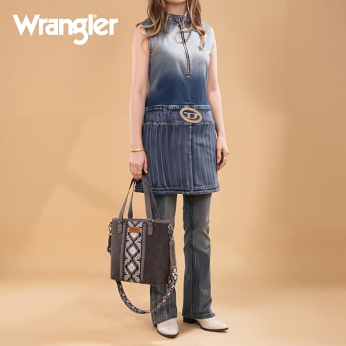 Image of Montana West X Wrangler Tote Bag for Women Western Purses with Detachable Strap Medium Satchel Handbags | with Crossbody Strap