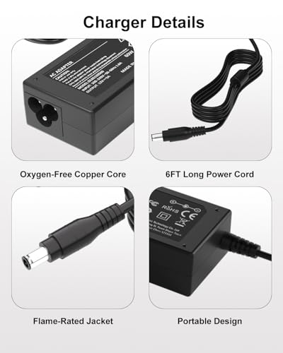 Image of 12V AC /DC Adapter Compatible with Synology DS223j DS223 DS225+ DS225 DS224+ DS220+ DS220j DS218+ DS214 DS213 DS212 DS216 DS118, WD My Cloud EX2 Qnap TS212 TS221 TS251 Power Supply Cord Cable