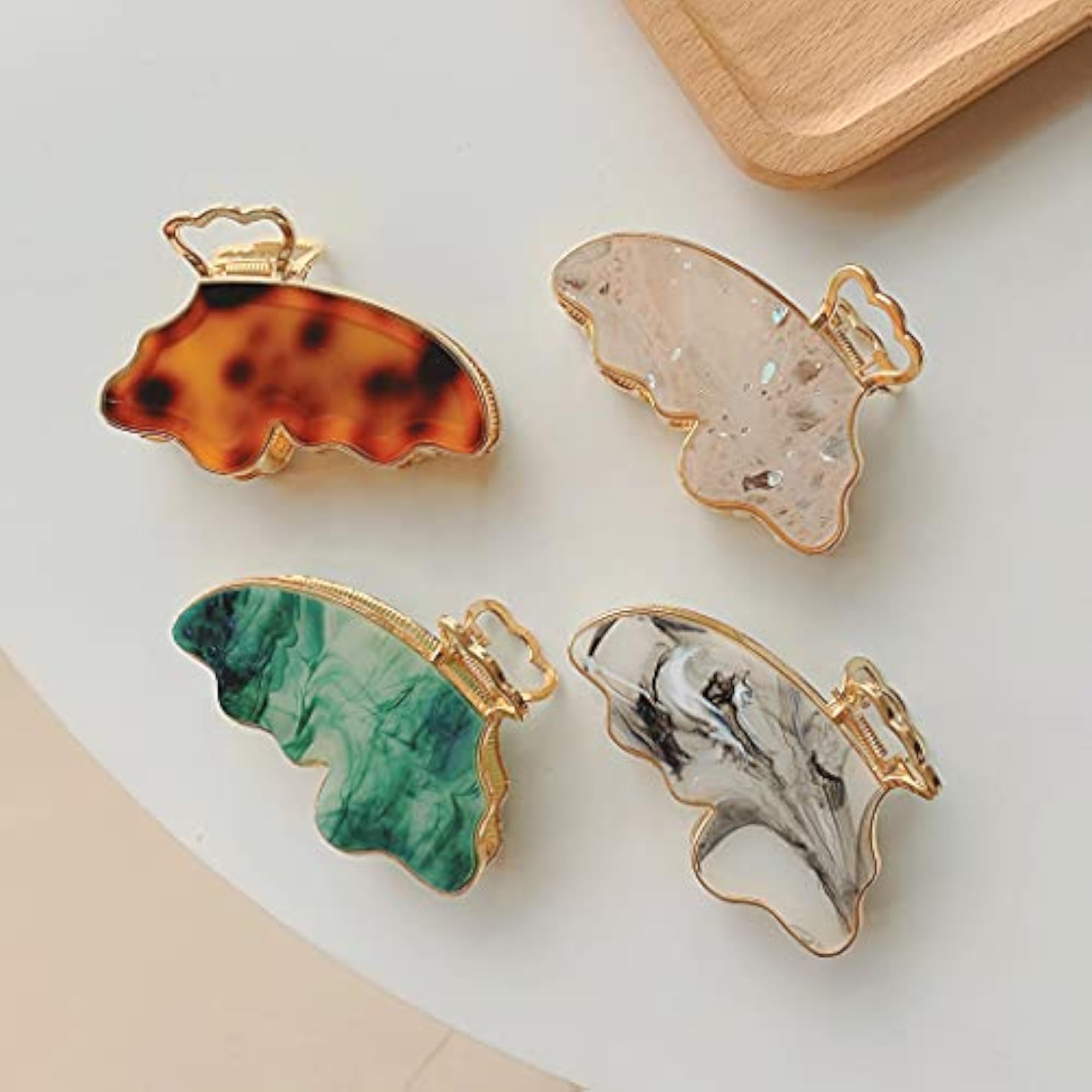 Elegant 2PCS Large Cute Hair Claw Clip Set for Girls