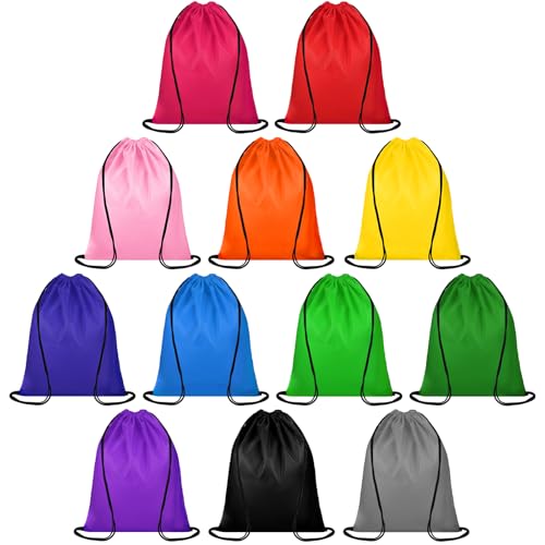 Dntorx 12 Colors Drawstring Backpacks