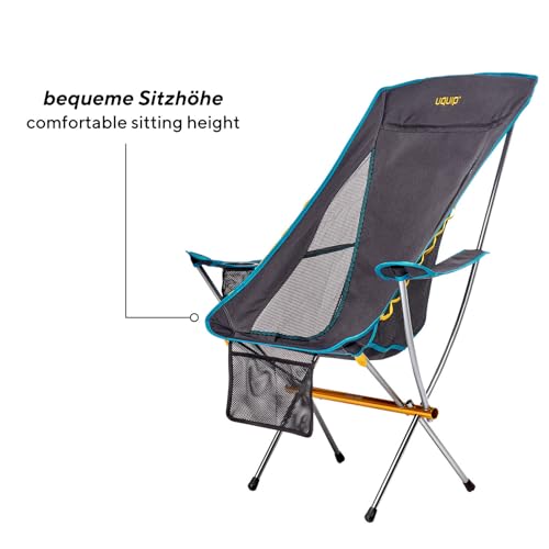 Chaise pliante légère Uquip Infinity Lounger compacte anti mal de dos - 4