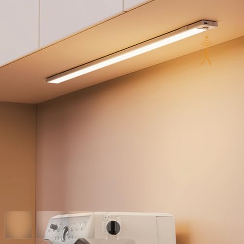 Aplique de pared LED de 40cm con sensor de movimiento y luz regulable blanca