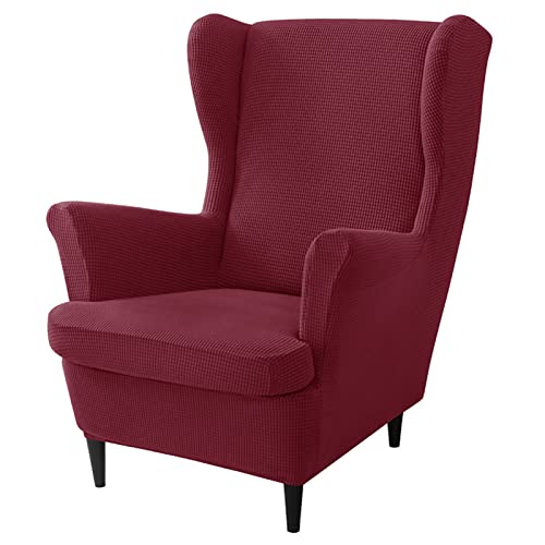 Fundas para sillones orejeros jacquard protector elastico de muebles 2