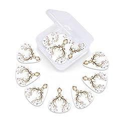 Lot de 12 médiators en bois de cerf – 0,46 mm/0,71 mm/0,96 mm d’épaisseur – Pour guitares électriques, basses, ukulélé - Les Beatles, Paul McCartney, John Lennon, RIngo Starr, George Harrison Lot de 12 médiators en bois de cerf - 0,46 mm/0,71 mm/0,96 mm d'épaisseur - Pour guitares électriques, basses, ukulélé – Image 6